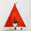 Plush cloth hat, cartoon snowman, old man, sequined antler, snowflake, Christmas tree, ordinary Christmas hat details Picture
